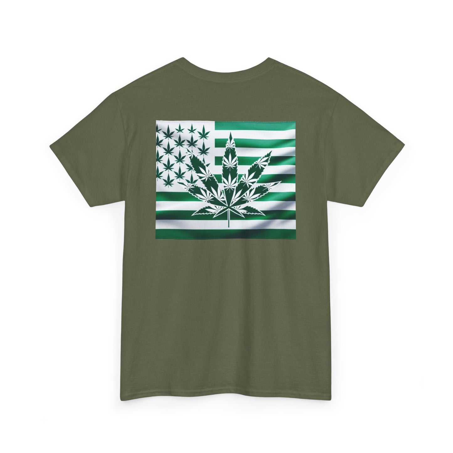 Unisex Heavy Cotton Tee cannabis all-star and flag tee