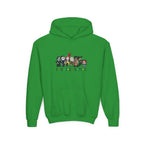 Youth Hooded Sweatshirt - Soft Cotton Polyester Hoodie with Kangaroo Pocket - Just Chilling Inc.