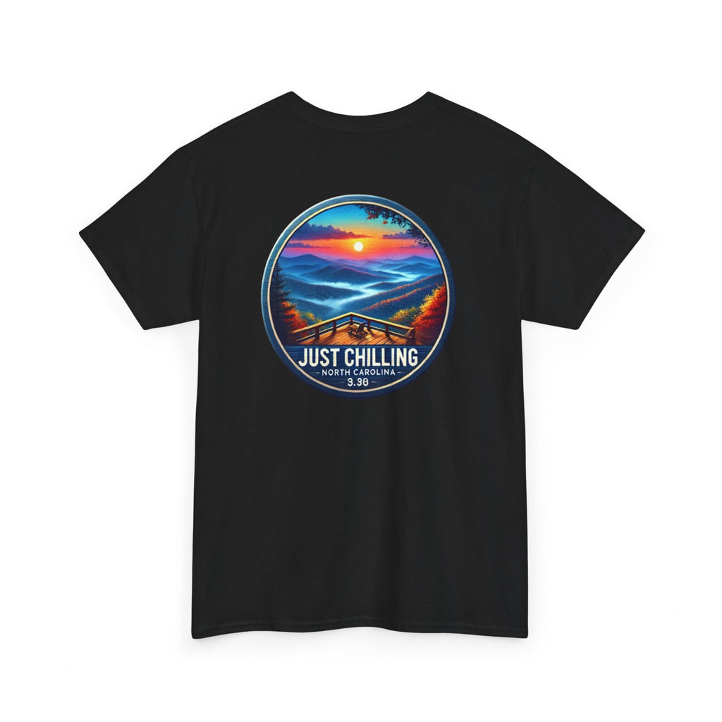 Just Chilling Beach Sunset T-Shirt — Relaxed Vibes Tee North Carolina Vibes