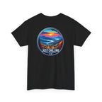 Just Chilling Beach Sunset T-Shirt — Relaxed Vibes Tee North Carolina Vibes