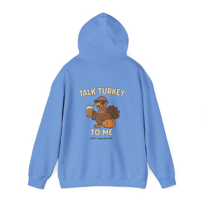 Thanksgiving Hoodie – Cozy Fall Turkey Sweatshirt With Adjustable Hood & Embroidery
