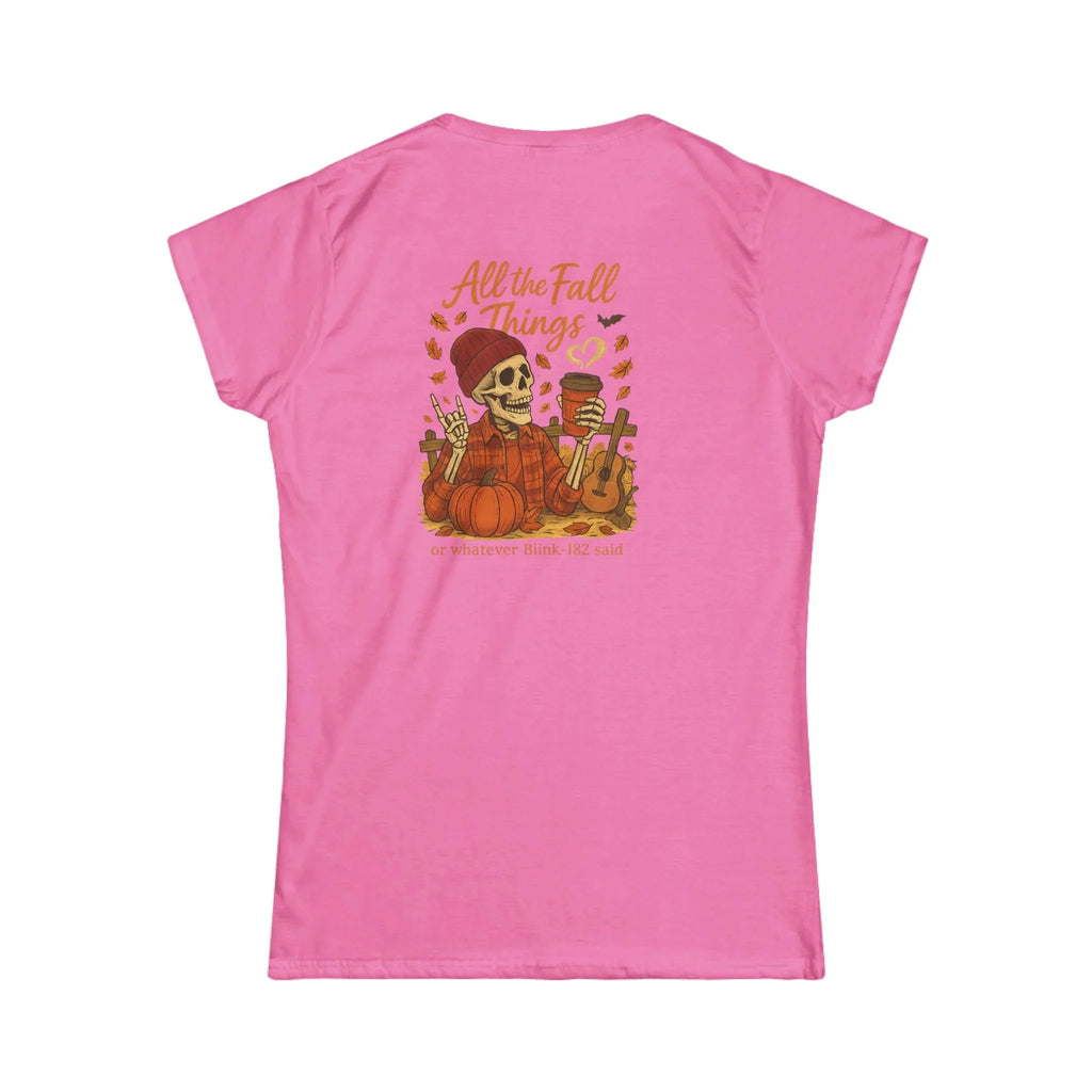 Women's Softstyle Tee - Cozy Cotton Fall T-Shirts | Casual Autumn Top - Just Chilling Inc.