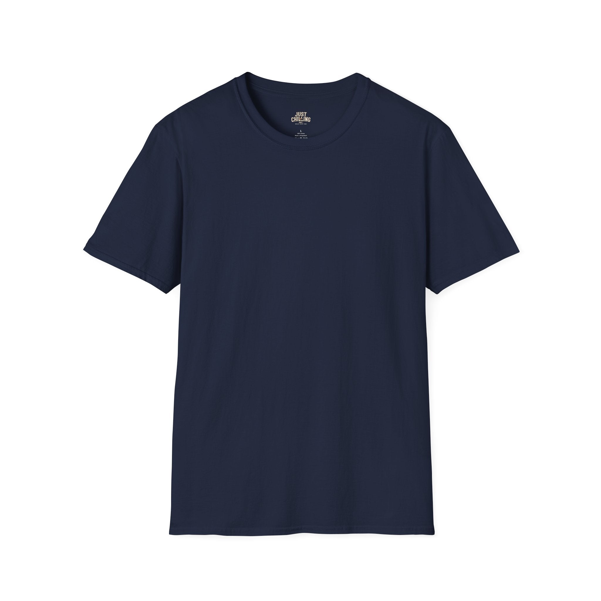 Classic Black Crewneck T-Shirt — Minimal Everyday Tee (Just Chilling)