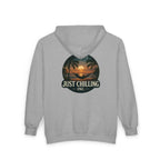 Full Zip Hooded Sweatshirt – Classic Fit Cotton Polyester Blend Hoodie - Just Chilling Inc.