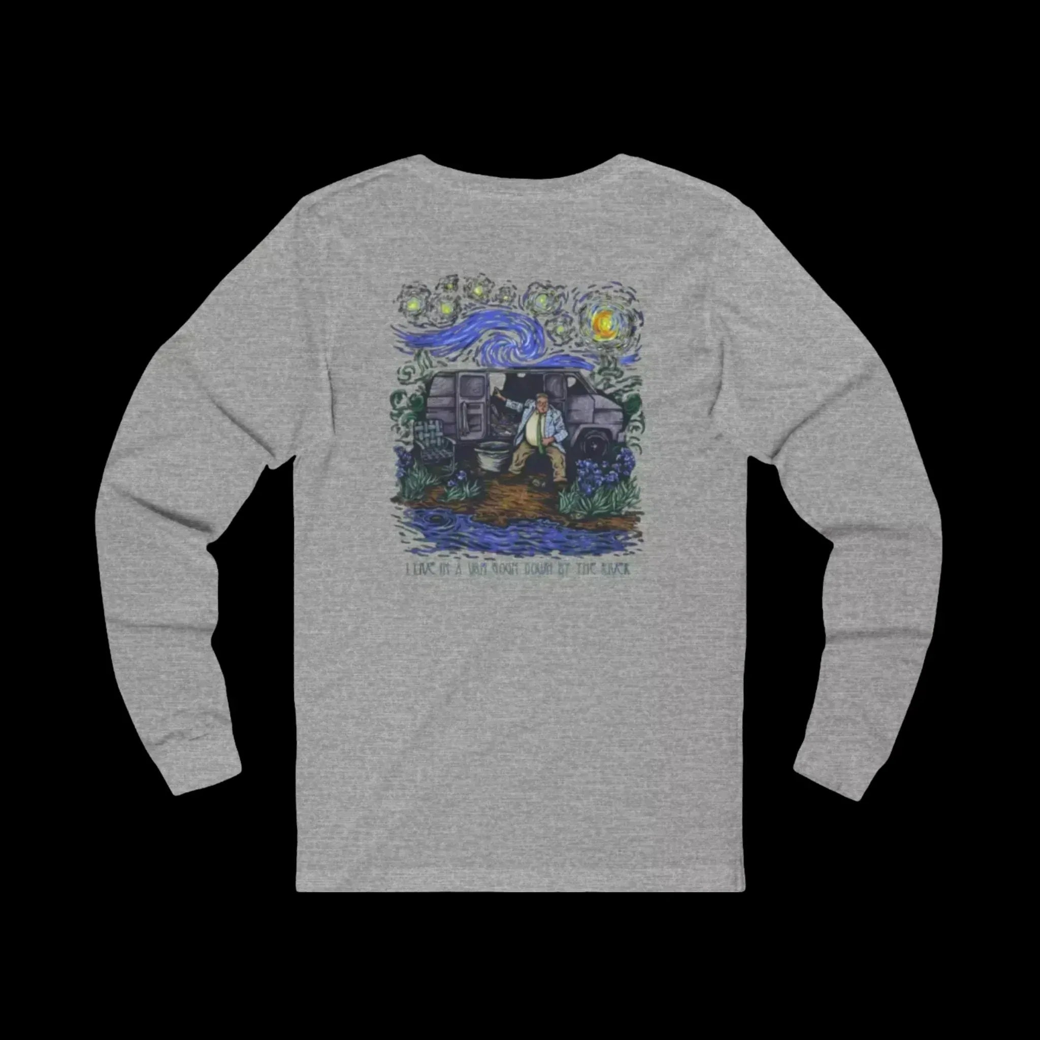 Down by the River – Van Gogh Inspired Long Sleeve Tee - Just Chilling Inc.