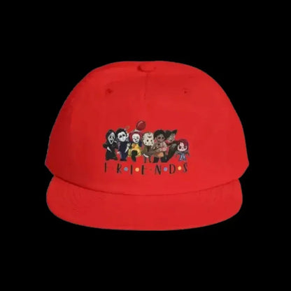 Surf Cap Snapback – Friends Theme Horror Character Baseball Cap, Quick Dry - Just Chilling Inc.
