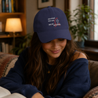 Baseball Cap - 'Just a Friend, Who's a Guy' Funny Graphic Low Profile Hat