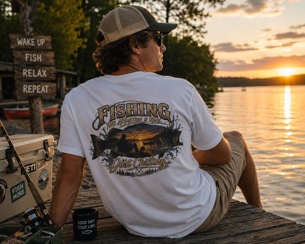 Fishing Addiction Unisex Softstyle T-Shirt | Just Chilling Tee for Anglers | Gift for Fishing Lovers, Outdoorsmen, Father's Day, [...]