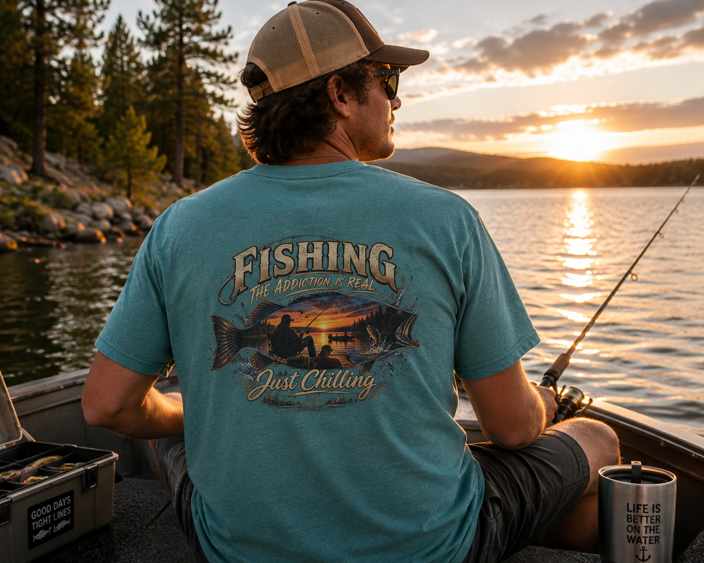 Fishing Addiction Unisex Softstyle T-Shirt | Just Chilling Tee for Anglers | Gift for Fishing Lovers, Outdoorsmen, Father's Day, [...]
