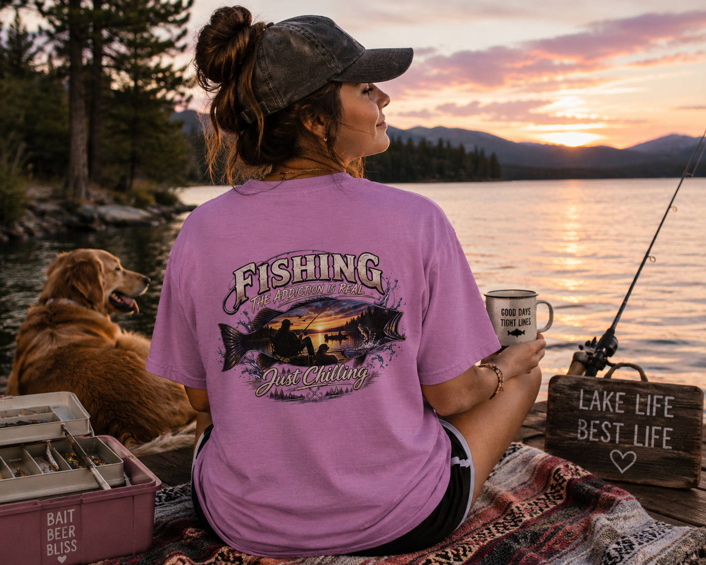 Fishing Addiction Unisex Softstyle T-Shirt | Just Chilling Tee for Anglers | Gift for Fishing Lovers, Outdoorsmen, Father's Day, [...]