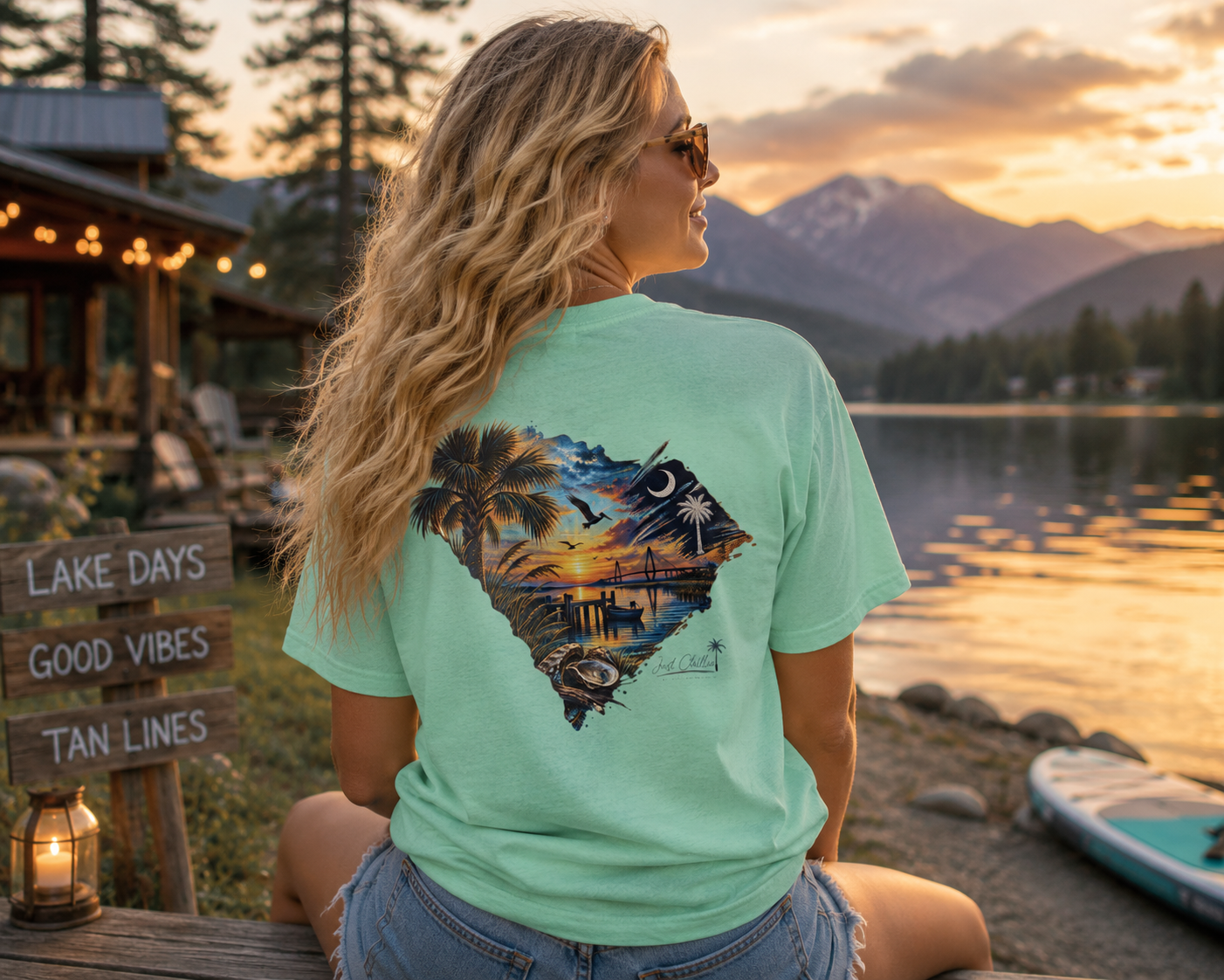 South Carolina Sunset Beach T-Shirt — Coastal Palmetto State Graphic Tee