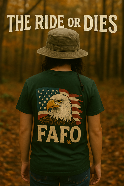 American Eagle FAFO Tee – Patriotic Unisex Cotton Shirt | Relaxed Fit Graphic Eagle Tee