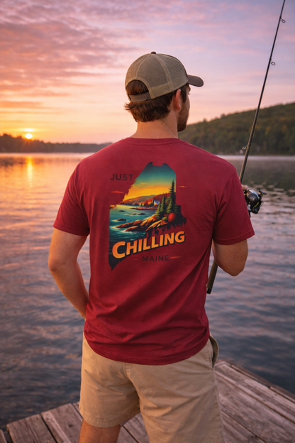 Maine Graphic T-Shirt – Summer Style Tee | Lightweight Cotton, Travel Gift