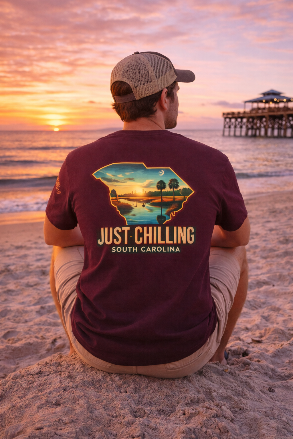 Unisex Softstyle T-Shirt with Retro South Carolina Design, Just Chilling Vibe, Perfect for Summer Events, Vacation, Gift for [...]