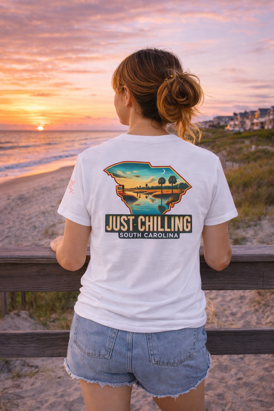 Unisex Softstyle T-Shirt with Retro South Carolina Design, Just Chilling Vibe, Perfect for Summer Events, Vacation, Gift for [...]