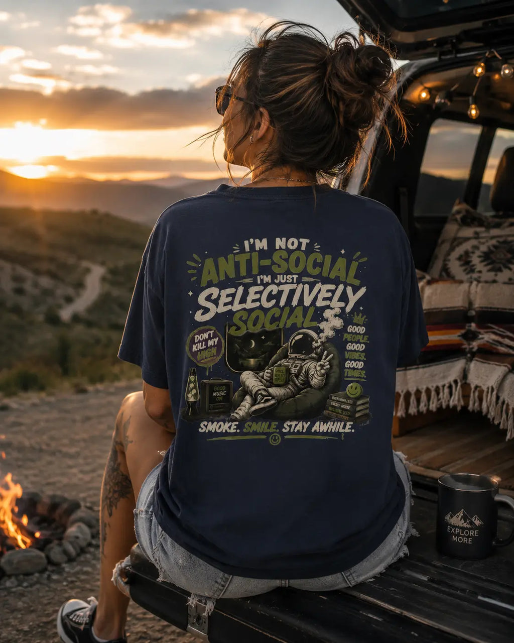 I'm Not Anti-Social I'm Just Selectively Social T-Shirt | I m Not Antisocial I m Just Not User-Friendly Graphic Tee – Soft Cotton Humor Shirt