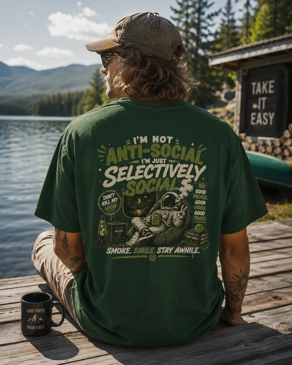 I'm Not Anti-Social I'm Just Selectively Social T-Shirt | I m Not Antisocial I m Just Not User-Friendly Graphic Tee – Soft Cotton Humor Shirt