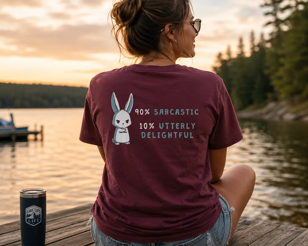 Sarcastic Delight T-Shirt — "90% Sarcastic 10% Delight" Graphic Tee Just Chilling Inc