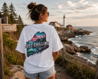 Maine Chill Vibes T-Shirt - Relaxed Fit Tee | Soft Breathable Fabric, Casual Holiday Top