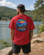 Just Chilling Beach Sunset T-Shirt — Relaxed Vibes Tee North Carolina Vibes