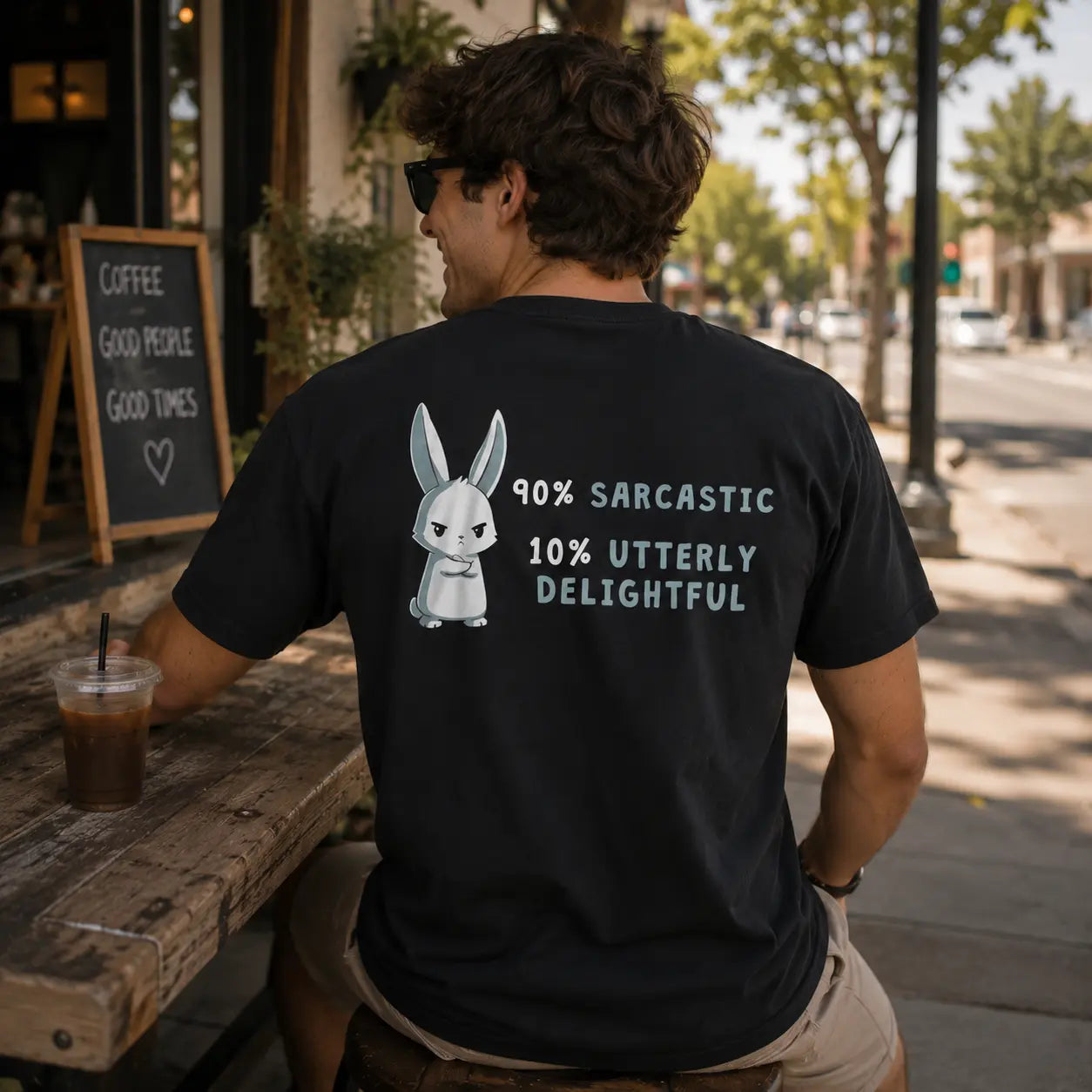 Sarcastic Delight T-Shirt — "90% Sarcastic 10% Delight" Graphic Tee Just Chilling Inc
