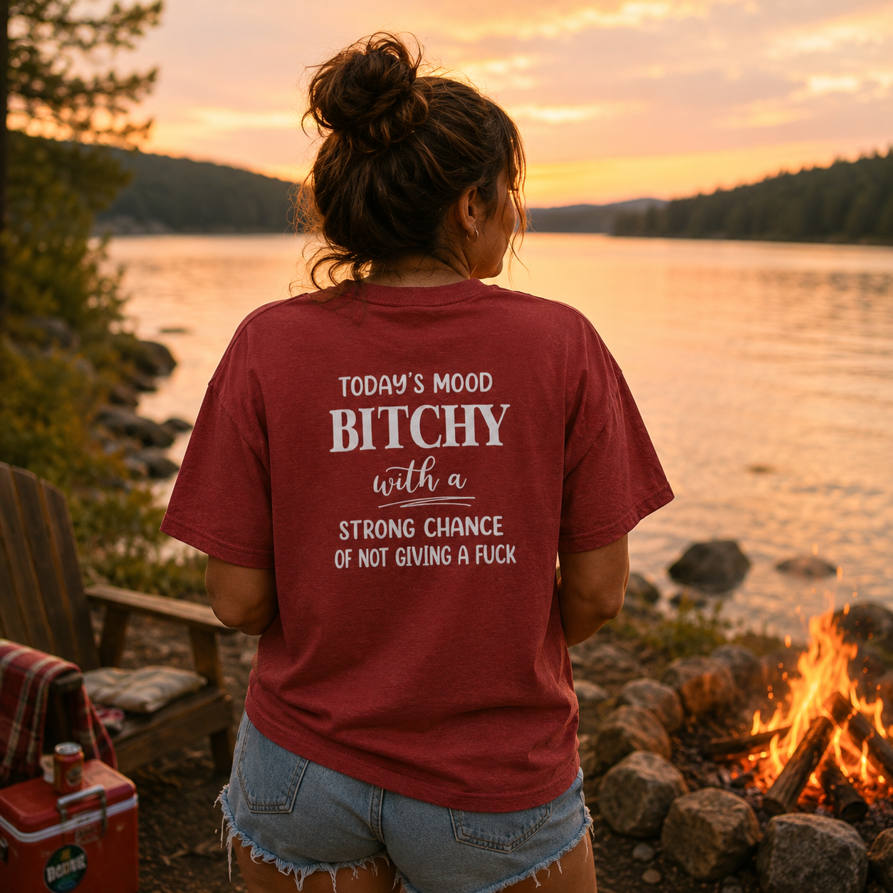 Women's Cotton T-Shirt - Heavy Cotton Tee With Classic Fit & Premium Printing