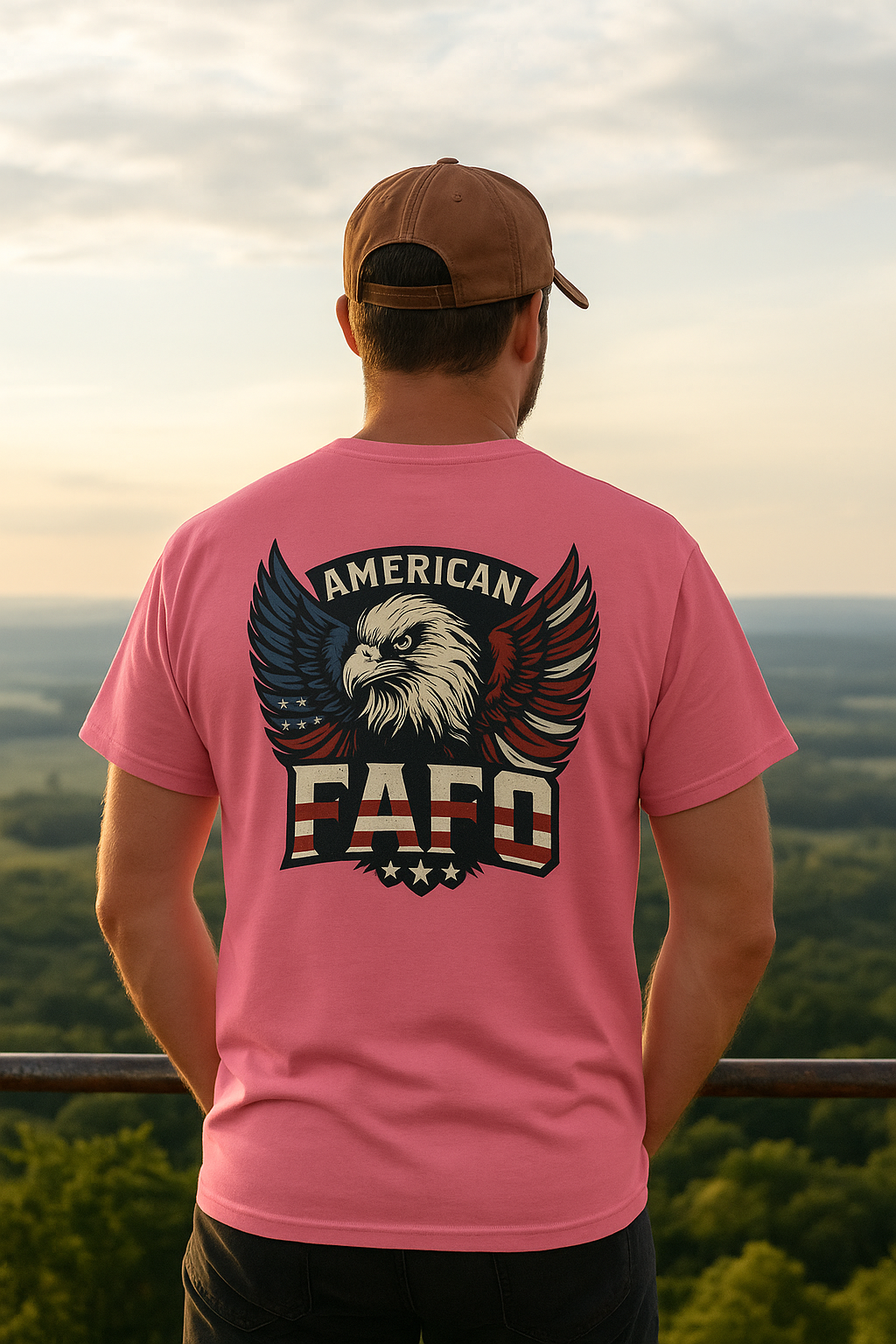American Eagle FAFO Tee – Patriotic Unisex Cotton Shirt | Relaxed Fit Graphic Eagle Tee