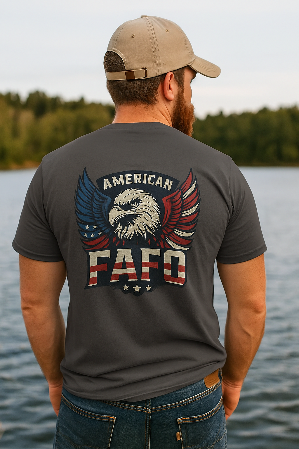 American Eagle FAFO Tee – Patriotic Unisex Cotton Shirt | Relaxed Fit Graphic Eagle Tee
