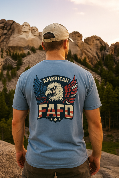 American Eagle FAFO Tee – Patriotic Unisex Cotton Shirt | Relaxed Fit Graphic Eagle Tee