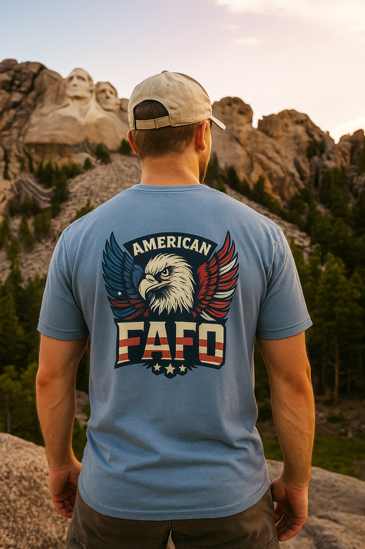 American Eagle FAFO Tee – Patriotic Unisex Cotton Shirt | Relaxed Fit Graphic Eagle Tee