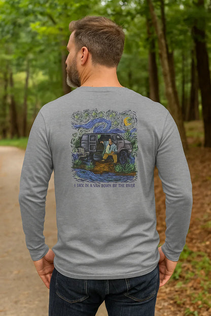 Down by the River – Van Gogh Inspired Long Sleeve Tee - Just Chilling Inc.
