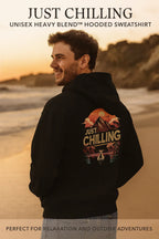 Unisex Hooded Sweatshirt – Heavy Blend Hoodie With Adjustable Drawstring Hood & Kangaroo Pocket - Just Chilling Inc.