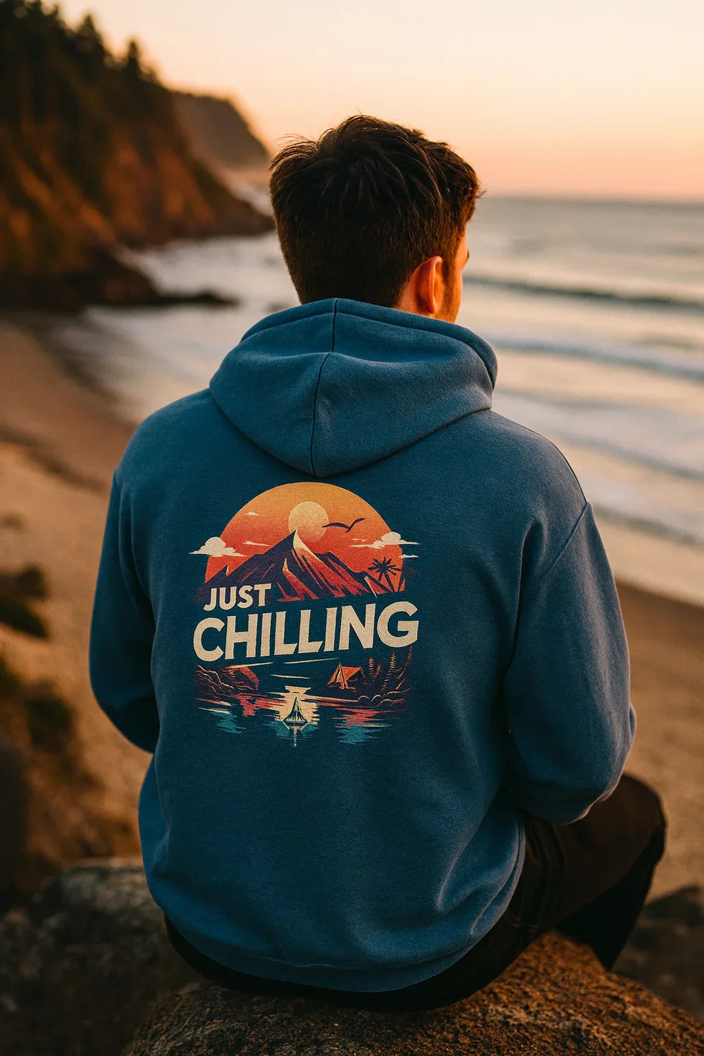Unisex Hooded Sweatshirt – Heavy Blend Hoodie With Adjustable Drawstring Hood & Kangaroo Pocket - Just Chilling Inc.
