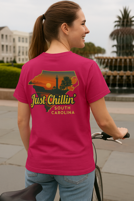 South Carolina Sunset Tee – Unisex Cotton Shirt | Soft Vintage Comfort Colors