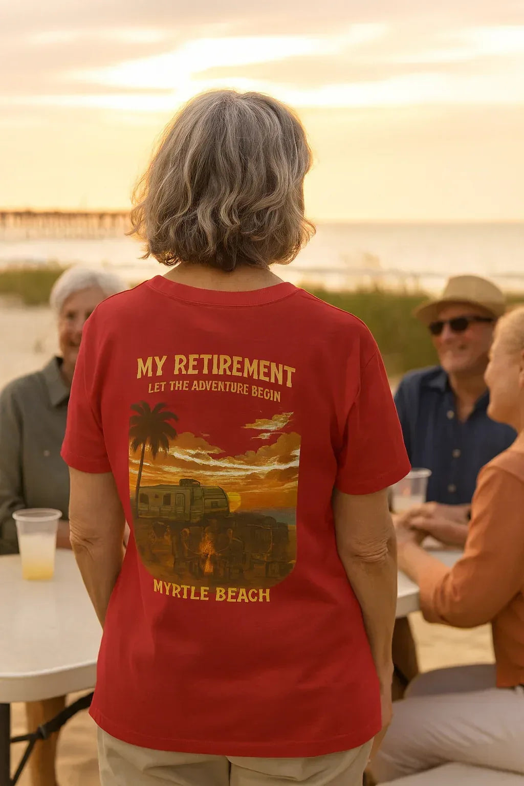 Retirement Celebration T-Shirt – Relaxed Fit Casual Summer Tee, Southern Vibes - Just Chilling Inc.