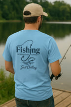 Fishing Addiction Unisex T-Shirt, Casual Wear, Outdoor Shirt, Gift for Fishermen, Summer Tee, Fishing Enthusiast Apparel - Just Chilling Inc.