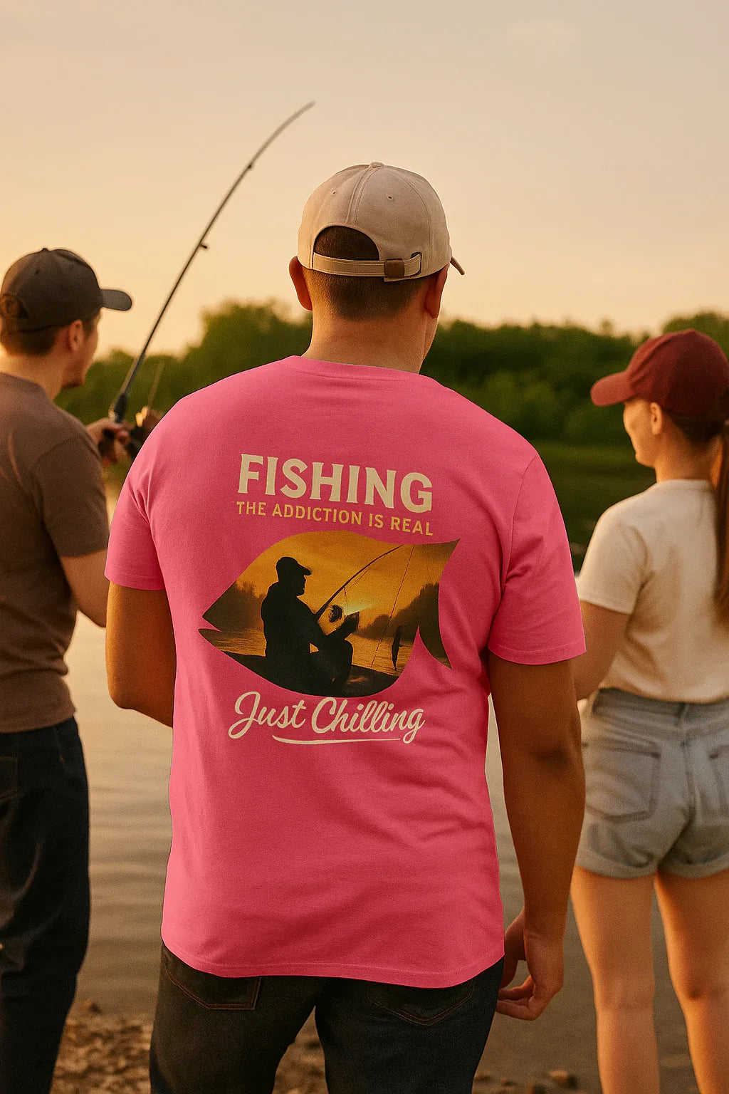 Unisex Fishing T-Shirt – Soft Cotton Tee | Casual Fishing Shirt for Anglers - Just Chilling Inc.