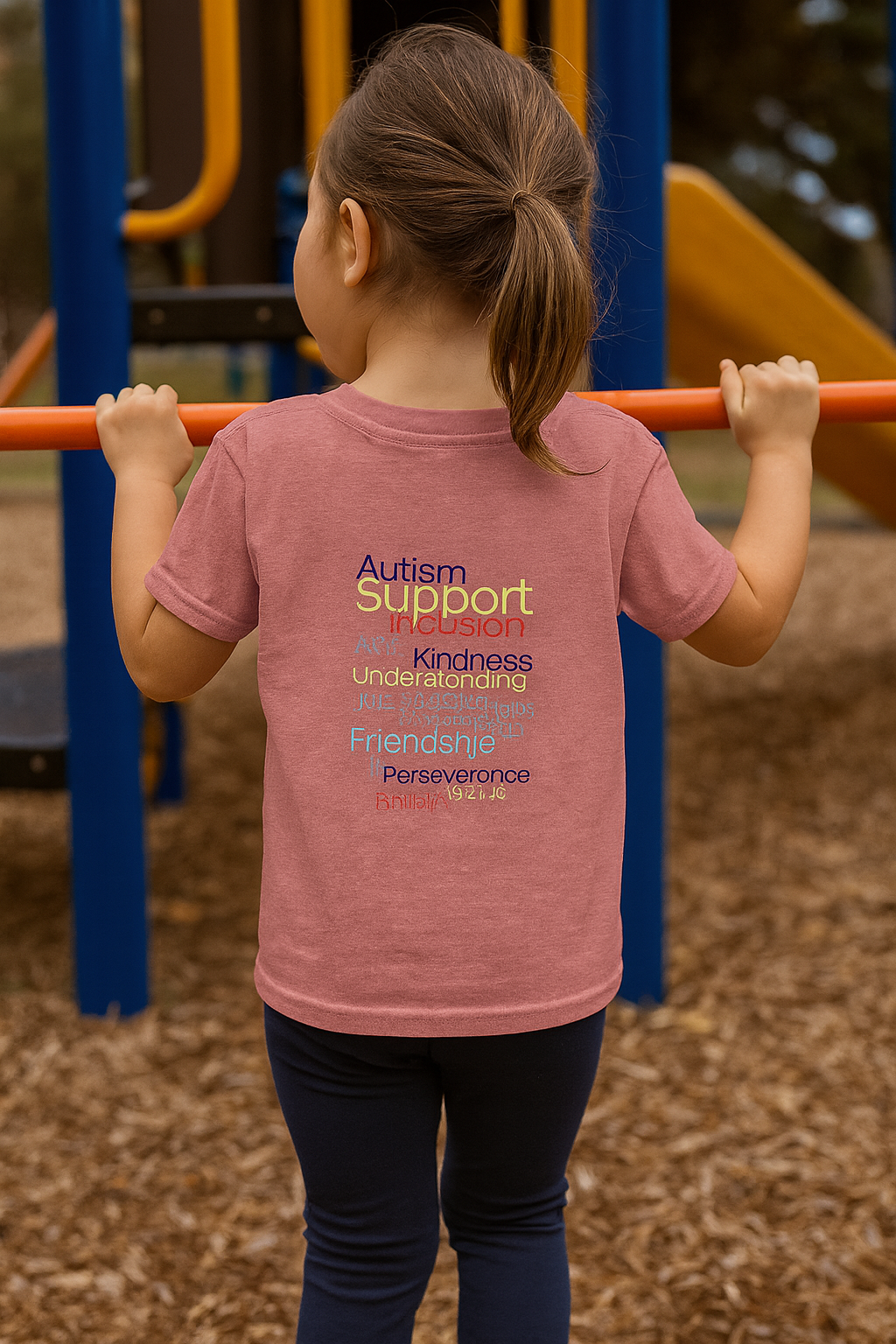 Toddler Autism Support Tee – “Inclusion, Acceptance, Love” | Just Chilling Inc. Awareness Shirt