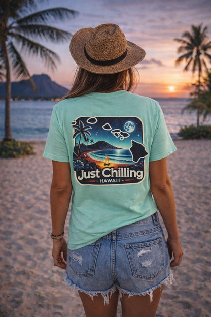 Unisex Cotton Tee – Heavy Cotton Shirt | Relaxed Fit T-Shirt for Beach Vibes