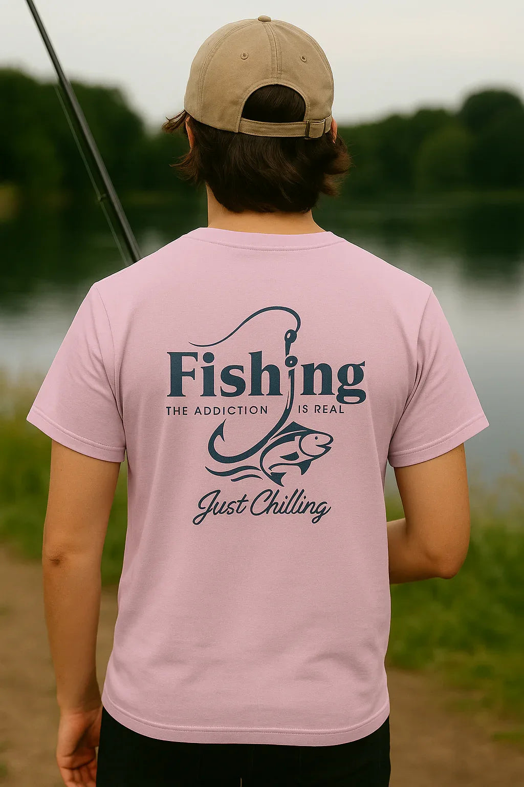 Fishing Addiction Unisex T-Shirt, Casual Wear, Outdoor Shirt, Gift for Fishermen, Summer Tee, Fishing Enthusiast Apparel - Just Chilling Inc.