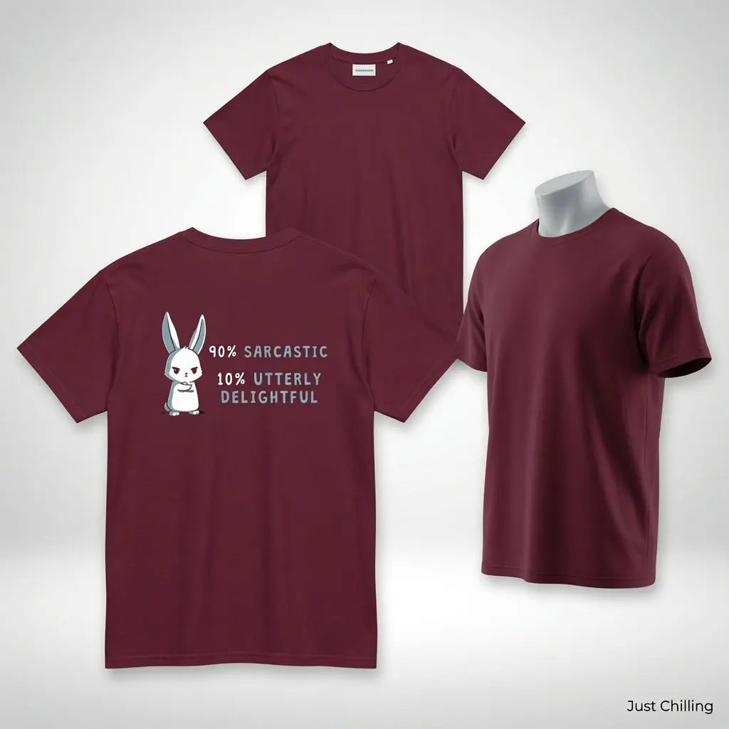 Sarcastic Delight T-Shirt — "90% Sarcastic 10% Delight" Graphic Tee Just Chilling Inc