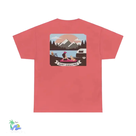 A girl her dog and her camper t-shirt 👕 - Just Chilling Inc. - 