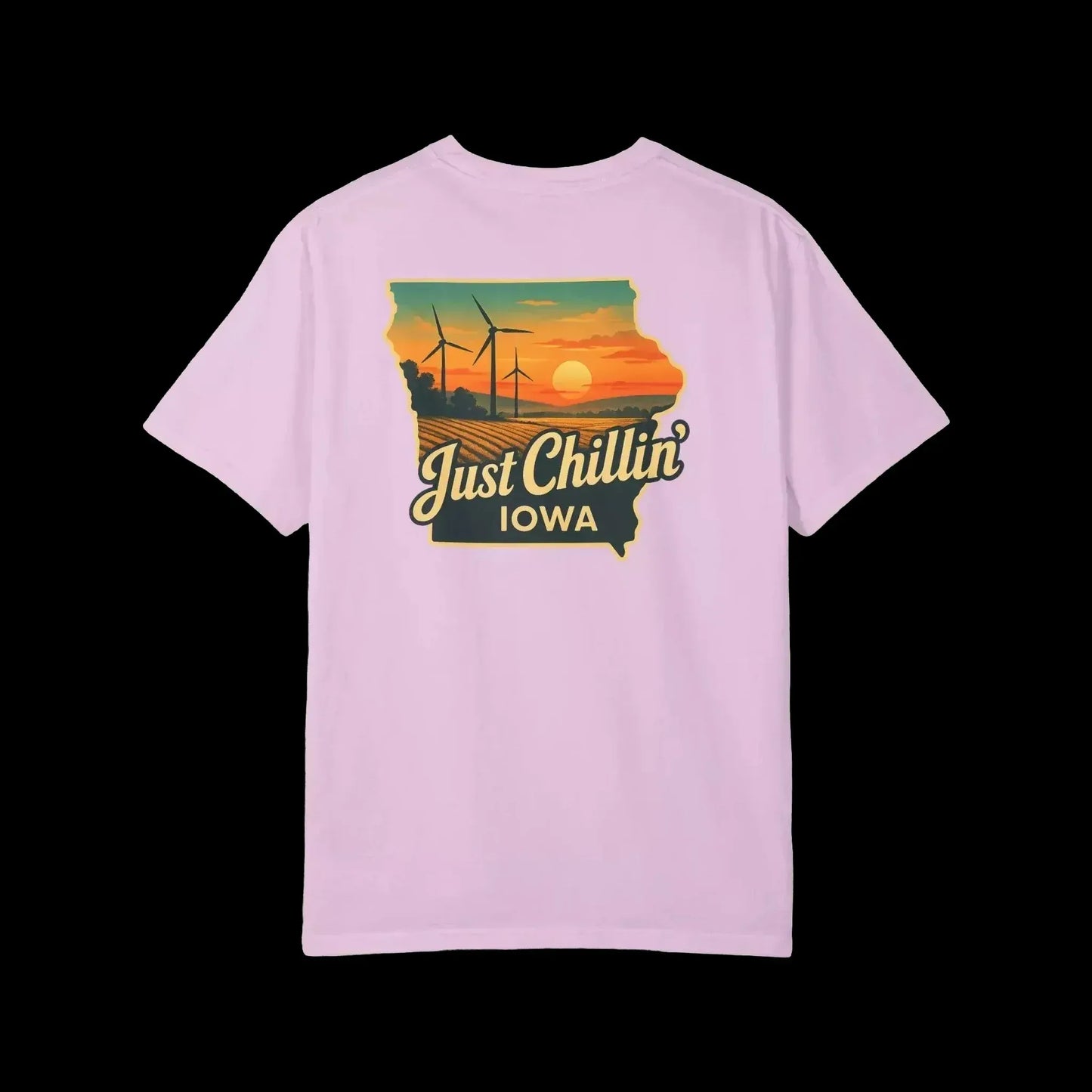 Garment Dyed T-Shirt - Unisex Cotton Tee With Unique Color Texture & Relaxed Fit - Just Chilling Inc.