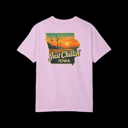 Garment Dyed T-Shirt - Unisex Cotton Tee With Unique Color Texture & Relaxed Fit - Just Chilling Inc.