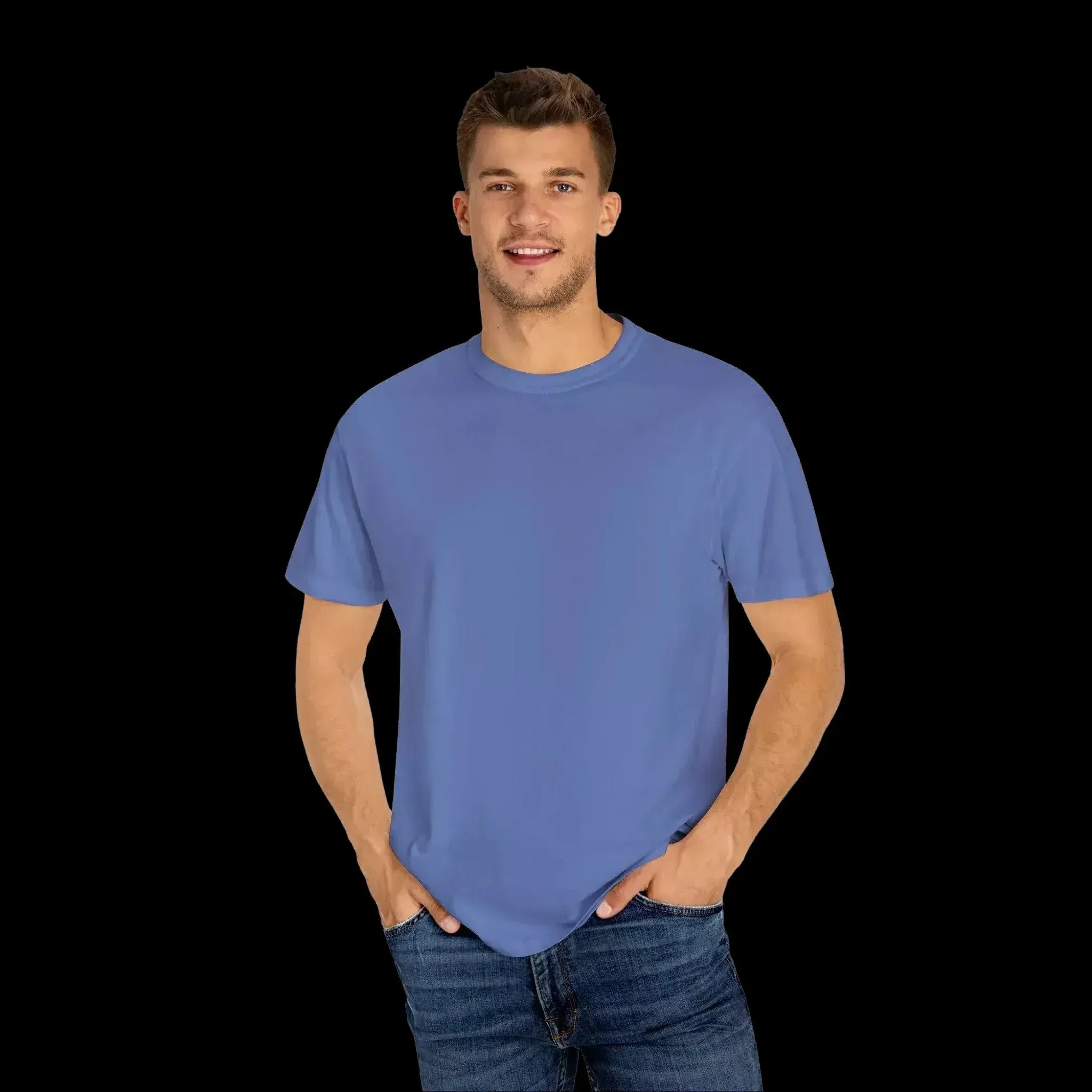 Garment Dyed T-Shirt - Unisex Cotton Tee With Unique Color Texture & Relaxed Fit - Just Chilling Inc.
