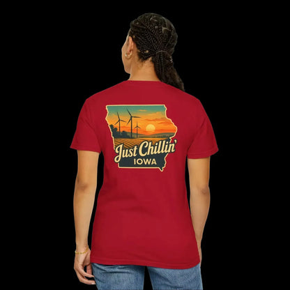 Garment Dyed T-Shirt - Unisex Cotton Tee With Unique Color Texture & Relaxed Fit - Just Chilling Inc.