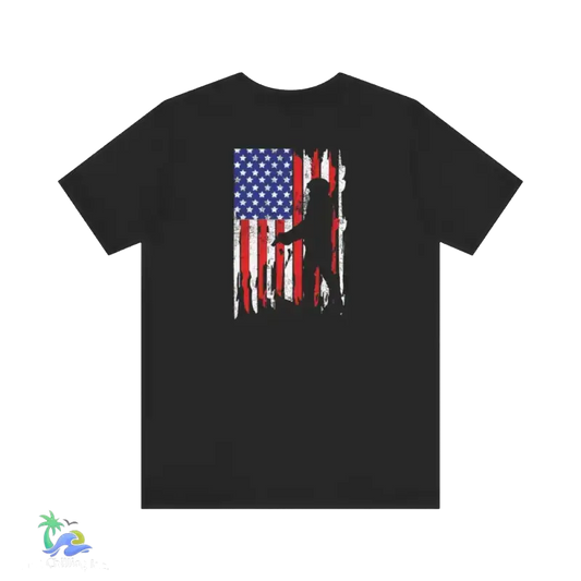 American Flag Unisex Softstyle T-Shirt - Comfortable and Stylish USA Flag Graphic Tee - Just Chilling Inc. - 