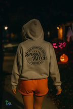 Spooky Witch Hoodie - Unisex Athletic Hoodie With Black Drawstring & Eco Fabric - Just Chilling Inc.
