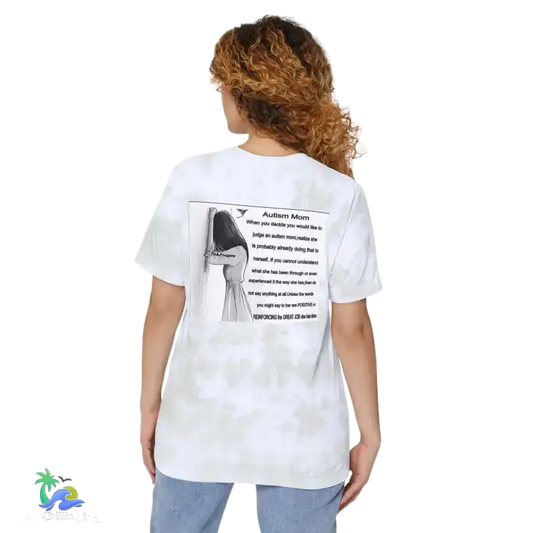 Autism Mom- Just give her some support - White/Olive Oil / XS - T-Shirt