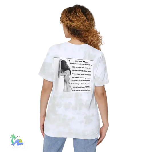 Autism Mom- Just give her some support - White/Olive Oil / XS - T-Shirt